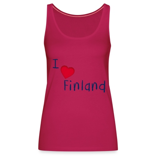 I Love Finland - Naisten premium hihaton toppi