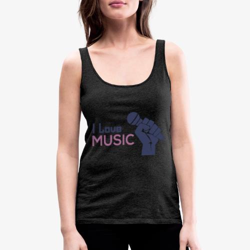 Amo la música - Camiseta de tirantes premium mujer