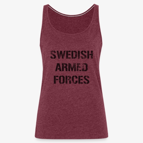 SWEDISH ARMED FORCES - Sliten - Premiumtanktopp dam