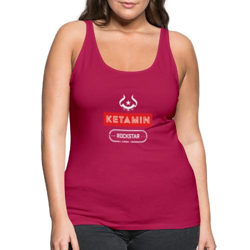 KETAMIN Rock Star - White/Red - Modern - Women's Premium Tank Top