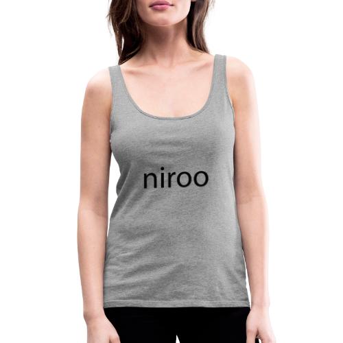 logo niroo marque niroo noir et blanc - Débardeur Premium Femme