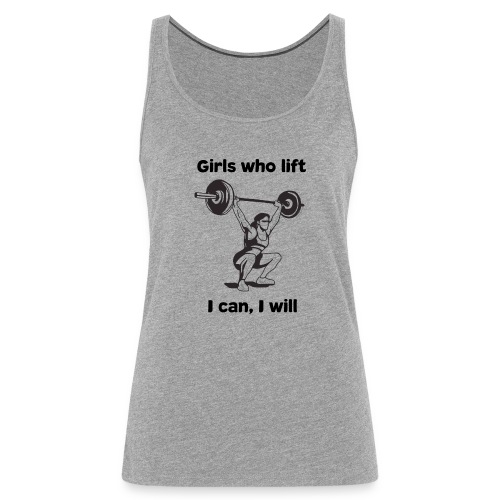 girls who lift T-Shirt Fitness Frauen Training - Frauen Premium Tank Top
