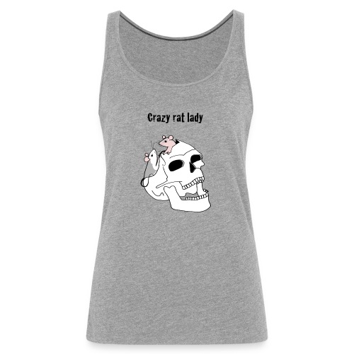 Crazy rat lady - Camiseta de tirantes premium mujer
