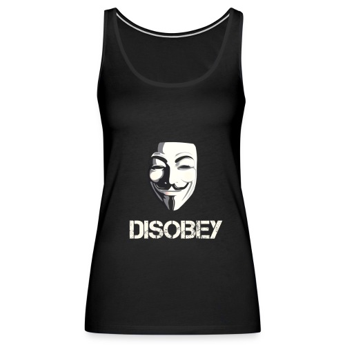 Anonymous Disobey gif - Naisten premium hihaton toppi