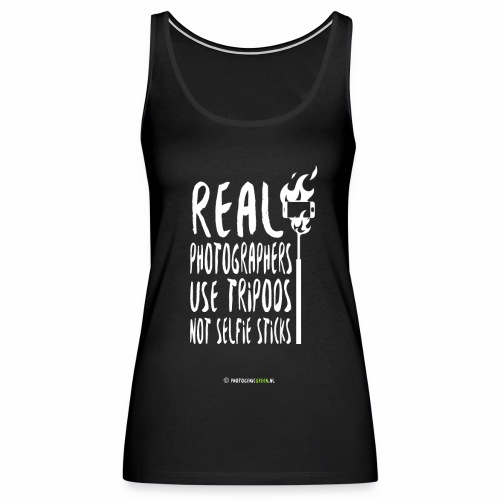 Real photographers use tripods - v2.0 - Vrouwen Premium tank top
