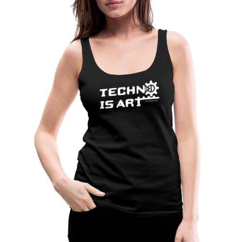 Techno is Art II - Frauen Premium Tank Top