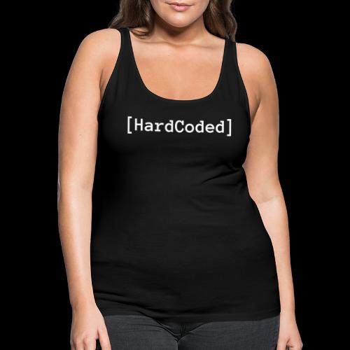 HardCoded Logo White - Women's Premium Tank Top