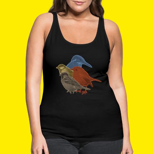 Bird collection in line art - Women's Premium Tank Top
