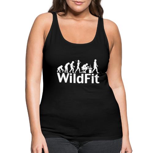 WildFit Logo Evolution Weiß - Frauen Premium Tank Top