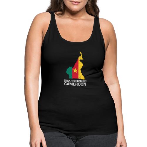 Straight Outta Cameroon country map - Women's Premium Tank Top