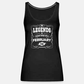 True legends are born in February - Singlet for women