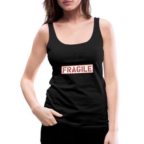 Fragile kurzärmliges - Frauen Premium Tank Top