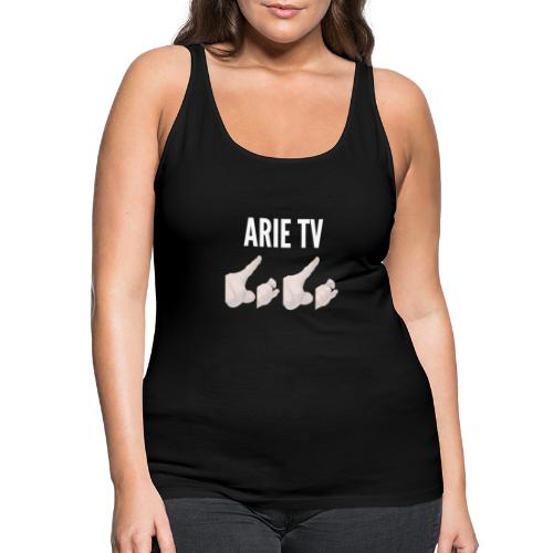 Arie TV- Logo wit - Vrouwen Premium tank top