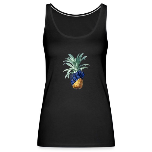Pineapple with pineapple blue - Frauen Premium Tank Top
