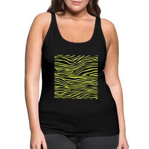 Zebra Print LIME - Camiseta de tirantes premium mujer