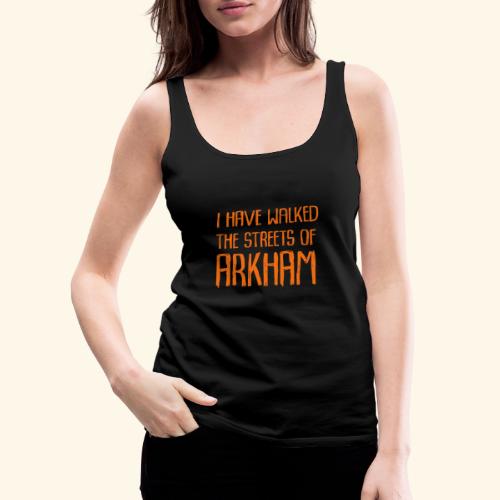 Streets of Arkham Orange - Premiumtanktopp dam