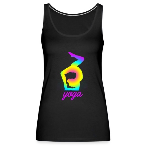 yoga rainbow gym fitness wellness scorpion dance - Débardeur Premium Femme