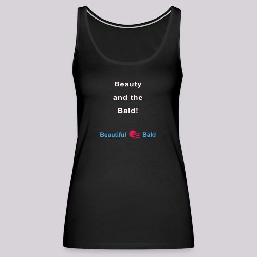 Beauty and the bald-w - Vrouwen Premium tank top