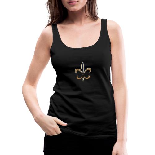 Elegant Fleur-de-Lis Shirt Design - Women's Premium Tank Top