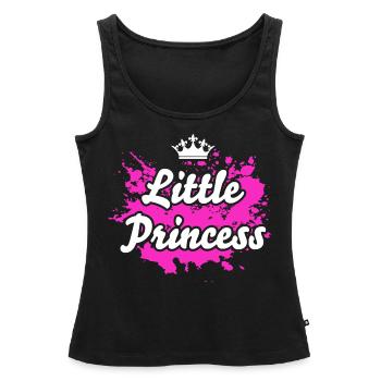 Kleine Prinzessin Geschenk - Frauen Premium Organic Tank Top - Schwarz - Vorne - AI Model Female 172 light (172cm)