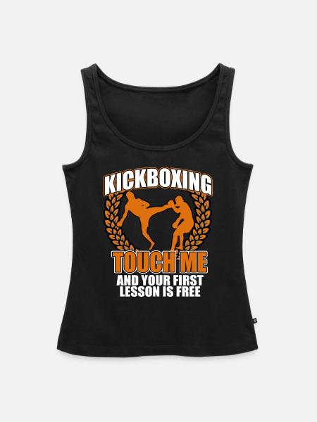 Kickboxing - Frauen Premium Organic Tank Top - Schwarz
