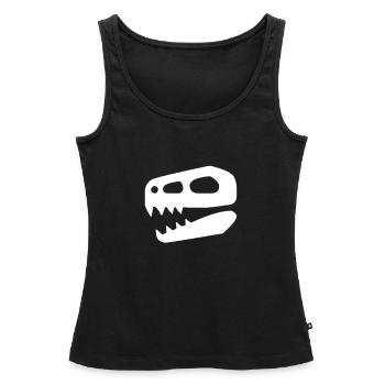 Dino - Women’s Premium Organic Tank top - black - Front - AI Model Female 172 light (172cm)