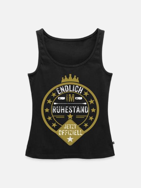 Rente - Frauen Premium Organic Tank Top - Schwarz