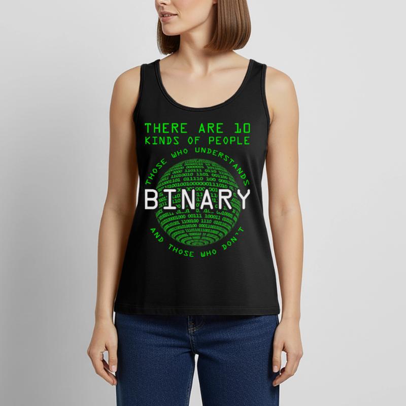 Programmierer Coder Informatiker Nerd Geek Binär Frauen Premium Organic Tank Top
