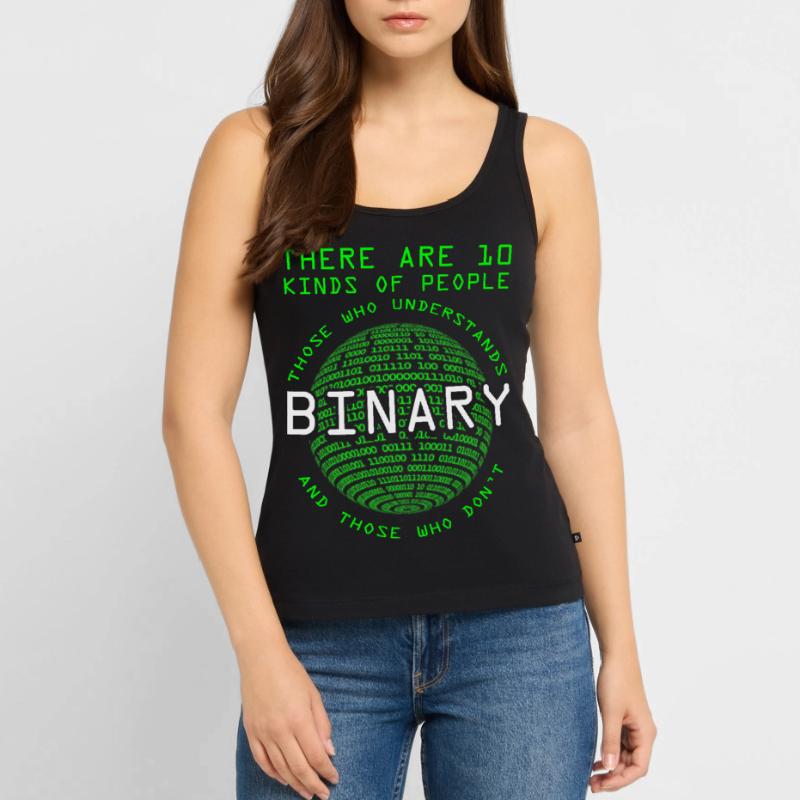Programmer Coder Computer scientist Nerd Geek Binary Women’s Premium Organic Tank top