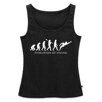 Diver - Women’s Premium Organic Tank top - black - Front - AI Model Female 172 light (172cm)