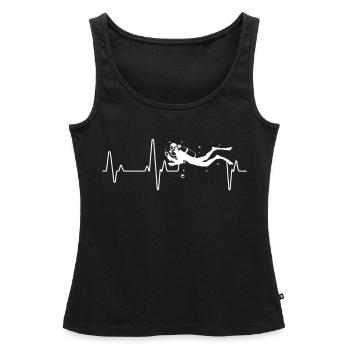 Diver - Women’s Premium Organic Tank top - black - Front - AI Model Female 172 light (172cm)