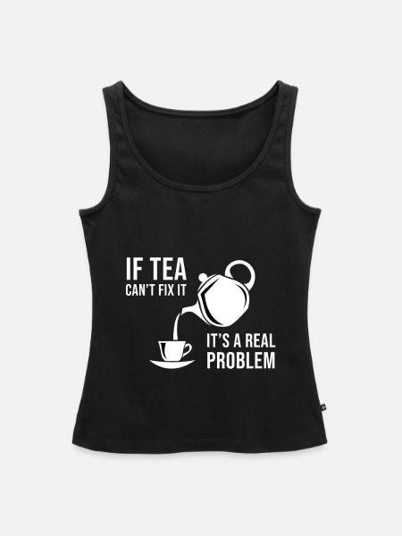 Tea - Frauen Premium Organic Tank Top - Schwarz