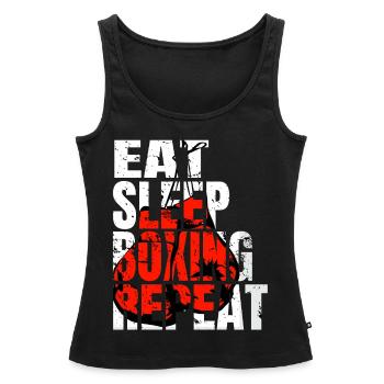 Boxe Boxe Combat Boxe Sparring Boxer Sport - Débardeur bio Premium Femme - noir - Devant - AI Model Female 172 light (172cm)