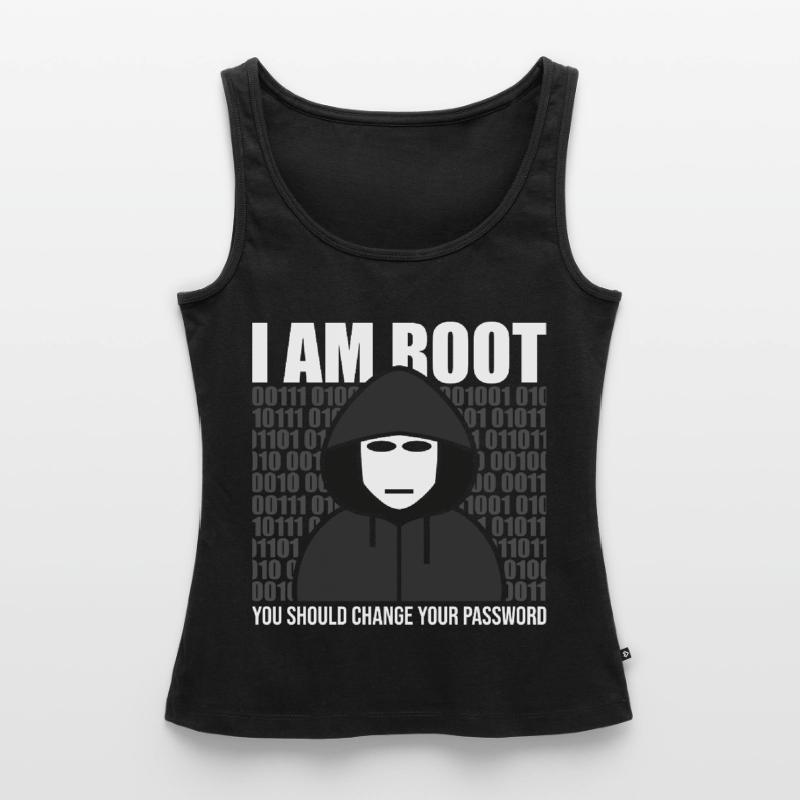 Root Hacker IT Programmierer Informatik Frauen Premium Organic Tank Top