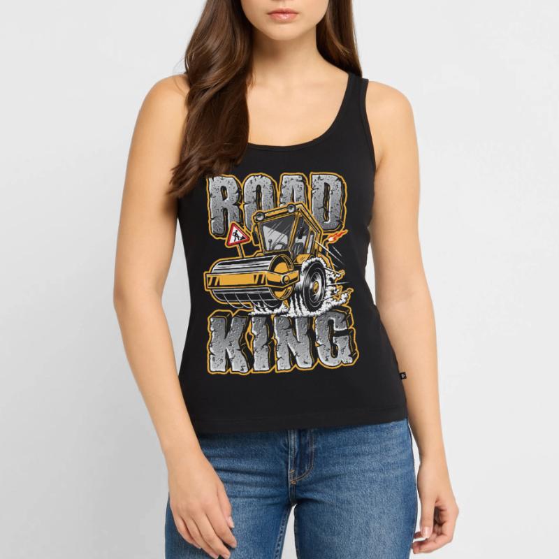 Construction worker road construction construction roller gift Women’s Premium Organic Tank top