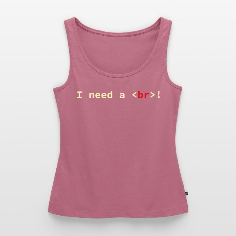 HTML CSS Code Computer Scientist Geek Coder Women’s Premium Organic Tank top