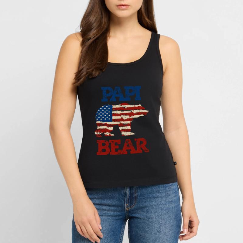 Rainbow PAPI Shirt, Retro PAPI, PAPI Sunset, PAPI Débardeur bio Premium Femme