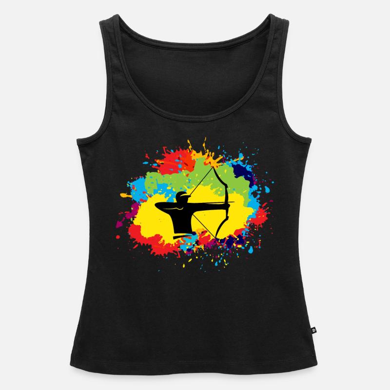 Bogenschießen lustige Sprüche Bogen Pfeil Bogen Bogen Bogen Geschenk - Frauen Premium Organic Tank Top - Schwarz