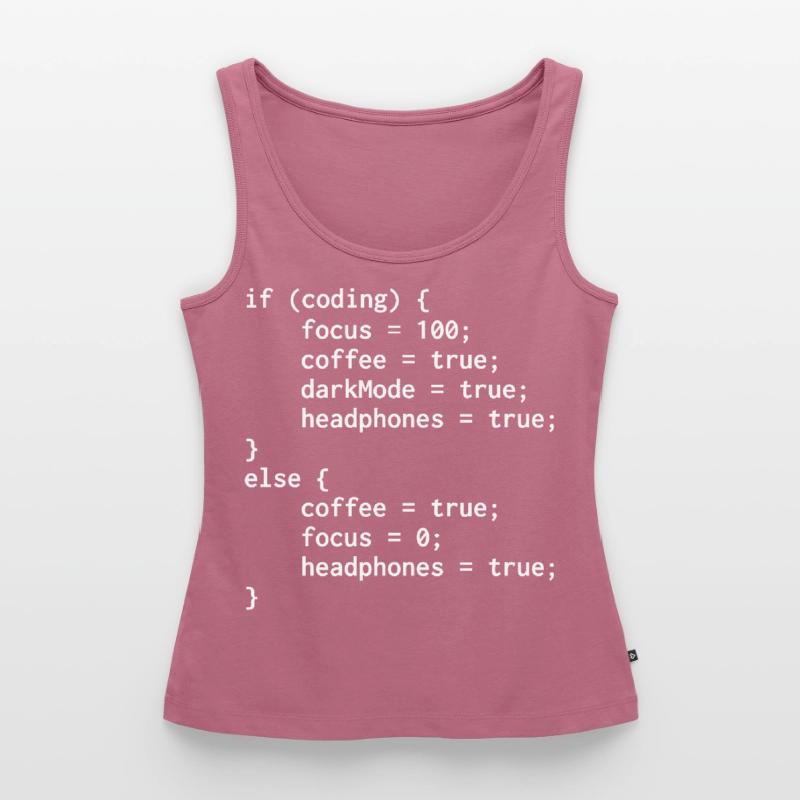 Programmierer-Else-Code Frauen Premium Organic Tank Top