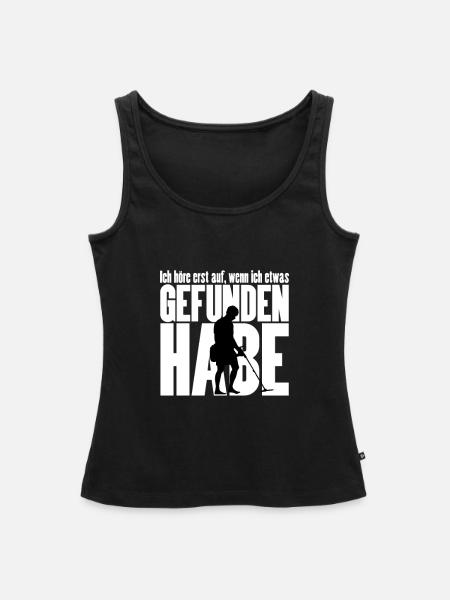 Metalldetktor Sondengänger Spruch - Frauen Premium Organic Tank Top - Schwarz