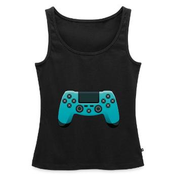 Gamer Contrôleur De Jeu Jouer Jouer Manette - Débardeur bio Premium Femme - noir - Devant - AI Model Female 172 light (172cm)