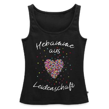 Hebamme Geburtshelferin Dankeschön - Frauen Premium Organic Tank Top - Schwarz - Vorne - AI Model Female 172 light (172cm)