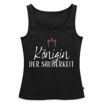 Sauberkeit Putzfrau Reinigungskraft - Frauen Premium Organic Tank Top - Schwarz - Vorne - AI Model Female 172 light (172cm)