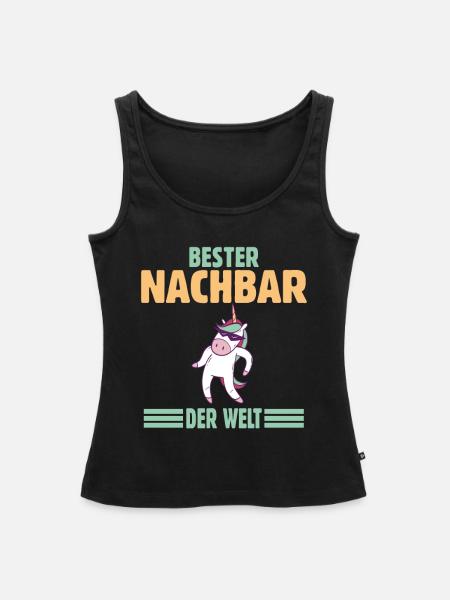 Bester Nachbar - Frauen Premium Organic Tank Top - Schwarz