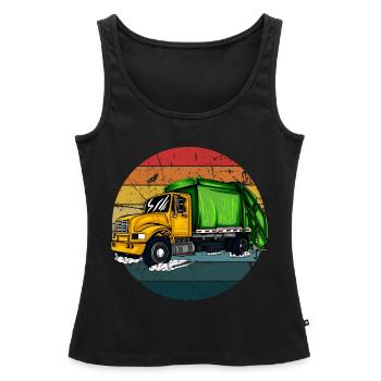 Müllmann Geschenk Müll Müllabfuhr Abfall Beruf - Frauen Premium Organic Tank Top - Schwarz - Vorne - AI Model Female 172 light (172cm)