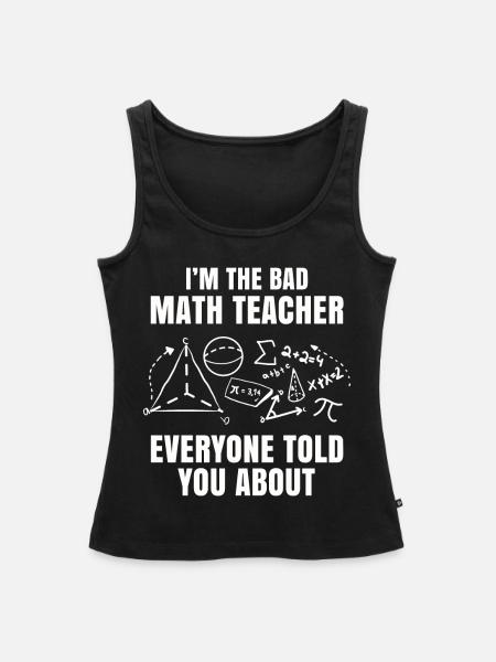 Mathe - Frauen Premium Organic Tank Top - Schwarz