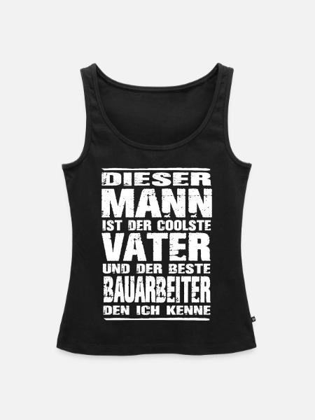 Bauarbeiter - Frauen Premium Organic Tank Top - Schwarz