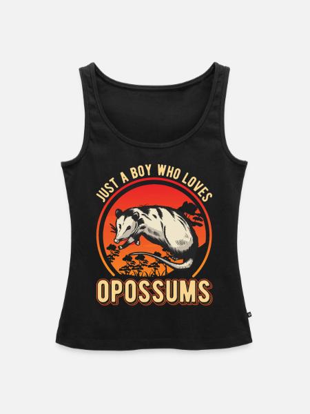 Opossum Junge Possum Beutelratte - Frauen Premium Organic Tank Top - Schwarz