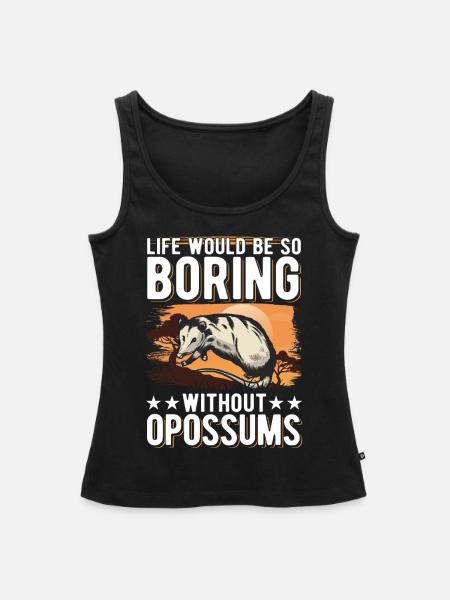 Opossum Geschenk Possum Beutelratte - Frauen Premium Organic Tank Top - Schwarz
