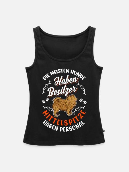 Mittelspitz Personal - Frauen Premium Organic Tank Top - Schwarz